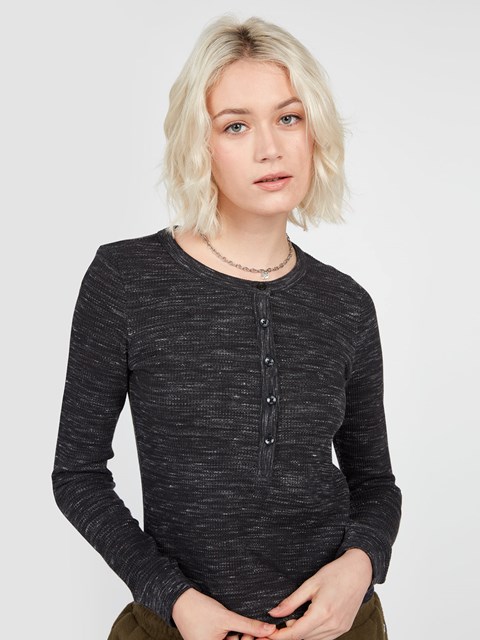Volcom Apres Stone Long Sleeve Shirt Černé | 954687-GNU
