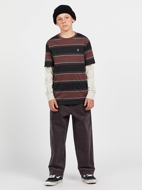 Volcom Bandstone Twofer Long Sleeve Shirt Mahogany | 849526-SHG