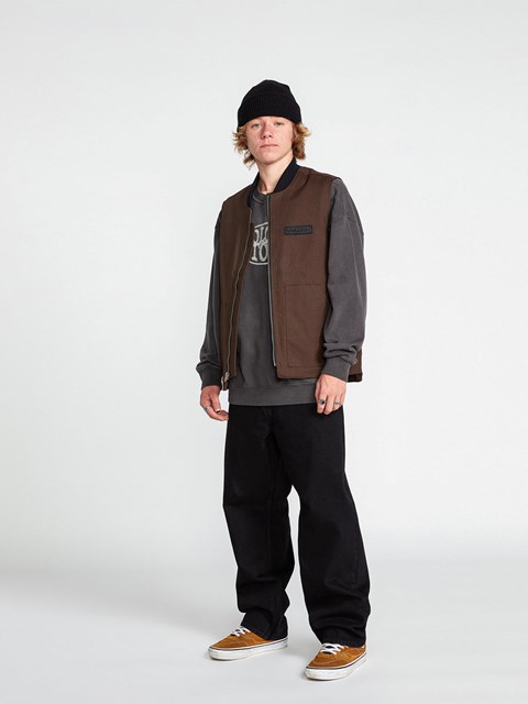 Volcom Billow Loose Fit Jeans Černé | 615742-SWQ