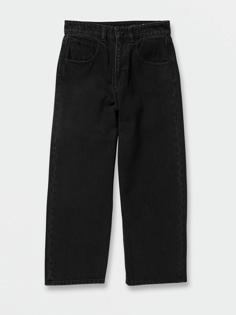 Volcom Billow Loose Fit Jeans Černé | 745910-ESA