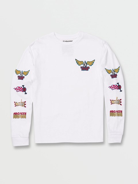 Volcom Caiden Long Sleeve Tee Bílé | 367820-HAG