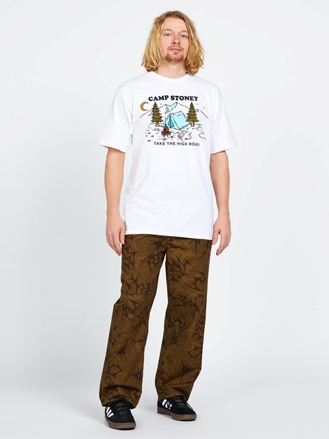 Volcom Camp Stoney Krátké Sleeve Tee Bílé | 193408-YMO