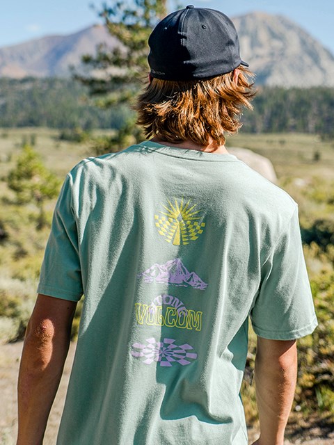Volcom Chimney Krátké Sleeve Tee Fern | 378146-QVW
