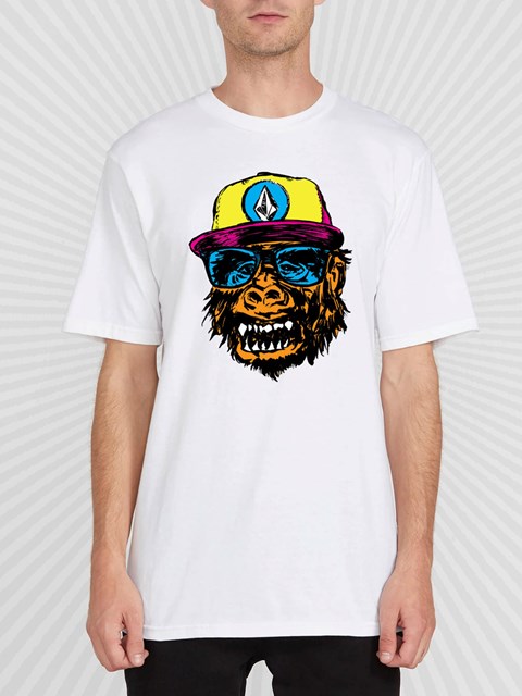 Volcom DIY'D Krátké Sleeve Tee Bílé | 294087-RBT