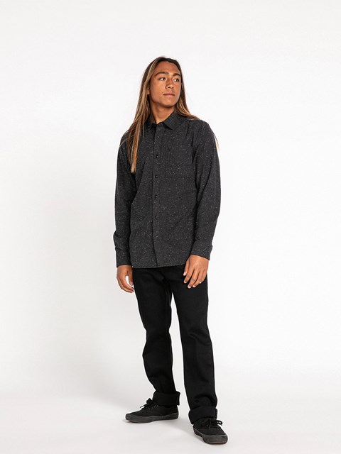 Volcom Date Knight Long Sleeve Shirt Černé | 024986-PQN