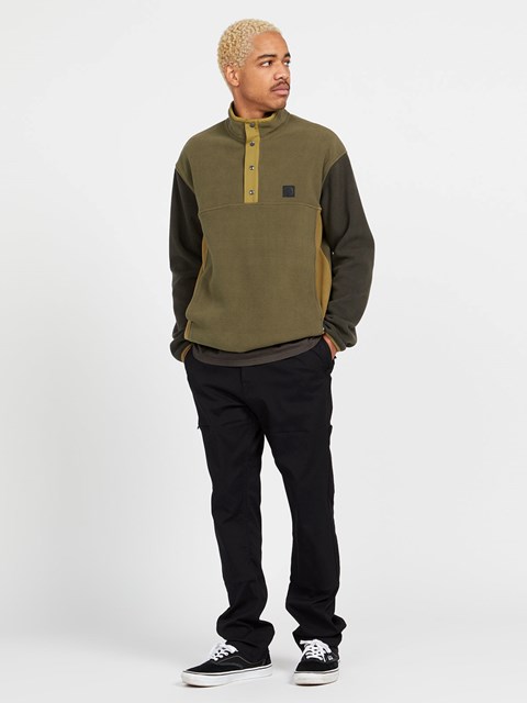 Volcom Error92 Mock Neck Sweatshirt Military | 984510-ZBC