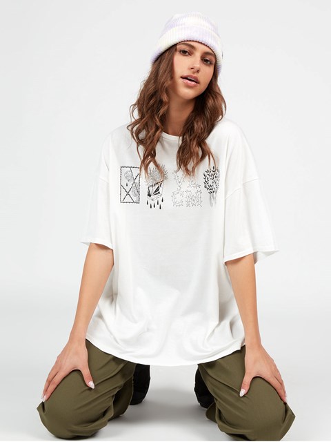 Volcom Featured Artist Vaderetro Krátké Sleeve Tee Bílé | 768340-VEX