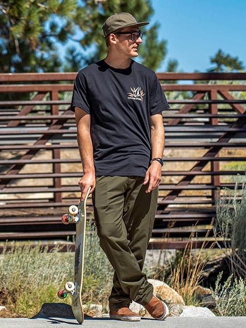 Volcom Frickin Regular Stretch Pants Military | 069827-EPR