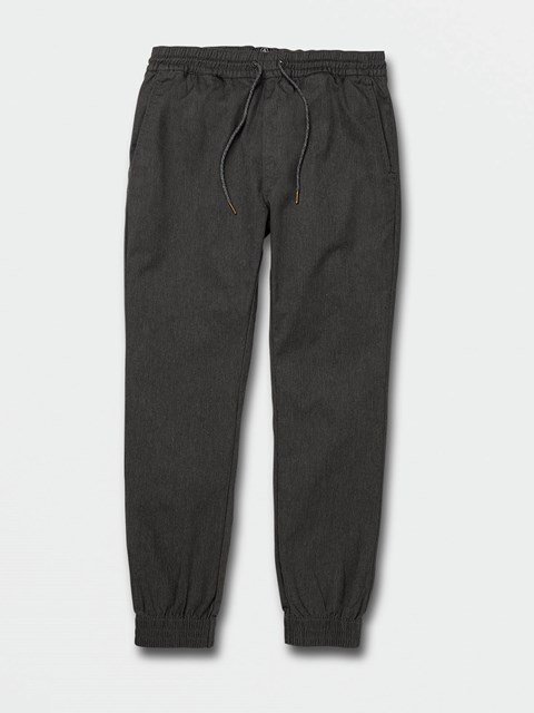 Volcom Frickin Slim Jogger Pants Charcoal Heather | 135609-EAL