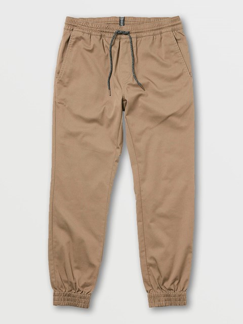 Volcom Frickin Slim Jogger Pants Hnědožlutý | 421683-ZPD