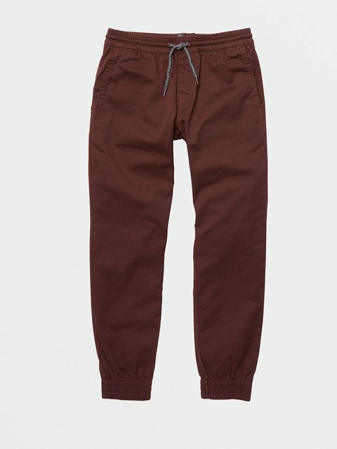 Volcom Frickin Slim Jogger Pants Plum | 437690-WOZ