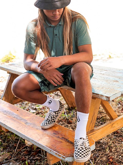 Volcom Full Stone Socks 3 Pack Bílé | 062193-GSP