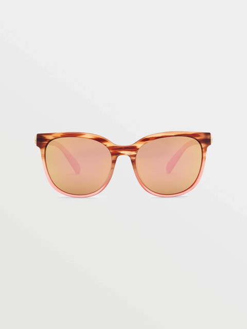 Volcom Garden Sunglasses Gloss Punk Tort / Bronze Champagne Chrome | 593627-HGJ