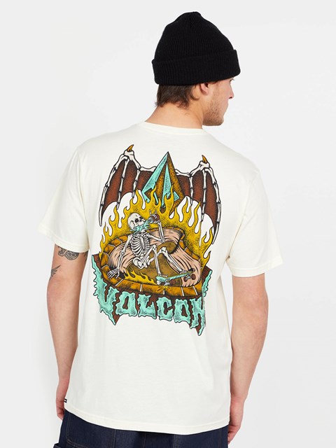 Volcom Hessian Krátké Sleeve Tee Bílé | 016852-MSF