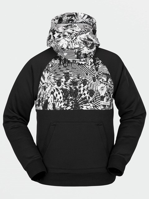 Volcom Hydro Jezdectví Hoodie Černé Bílé | 287136-UIF