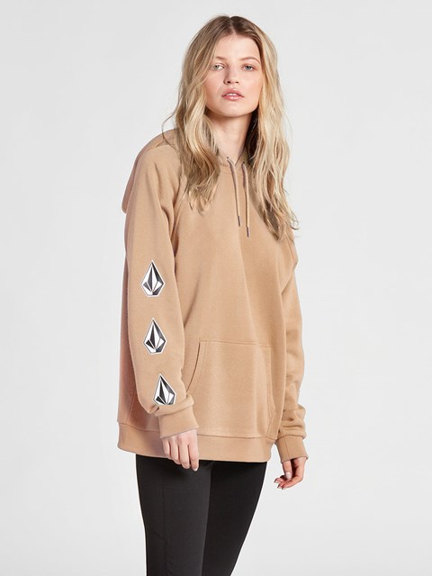 Volcom Iconic Stone Hoodie Hazelnut | 649173-ZIY