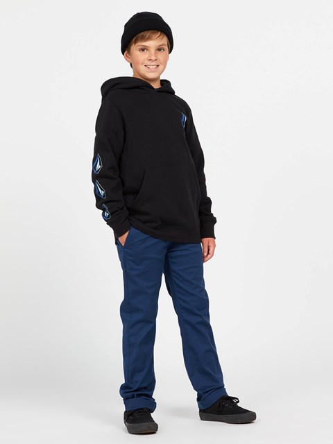 Volcom Iconic Stone Pullover Hoodie Černé | 152806-BAE