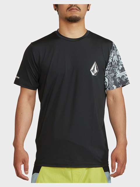 Volcom Japan Collage Krátké Sleeve Rashguard Černé | 780269-WOM