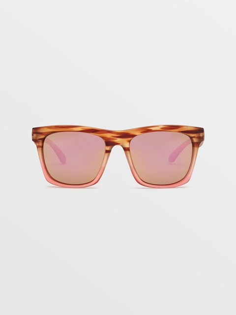 Volcom Jewel Sunglasses Matte Punk Tort / Bronze Champagne Chrome | 520891-MBG