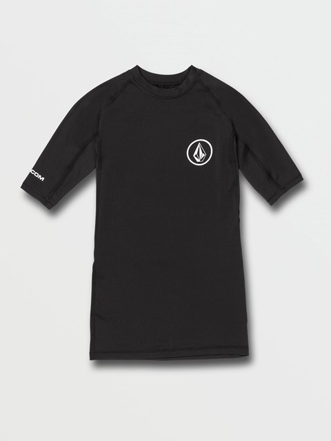 Volcom Lido Solid Krátké Sleeve UPF 50 Rashguard Černé | 370521-ZXO