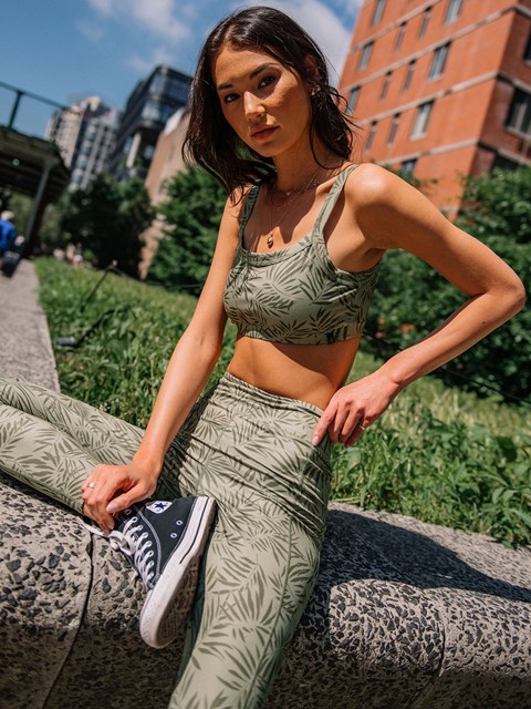 Volcom Lived In Lounge Bralette Tmavě Maskáčové | 706239-JMI