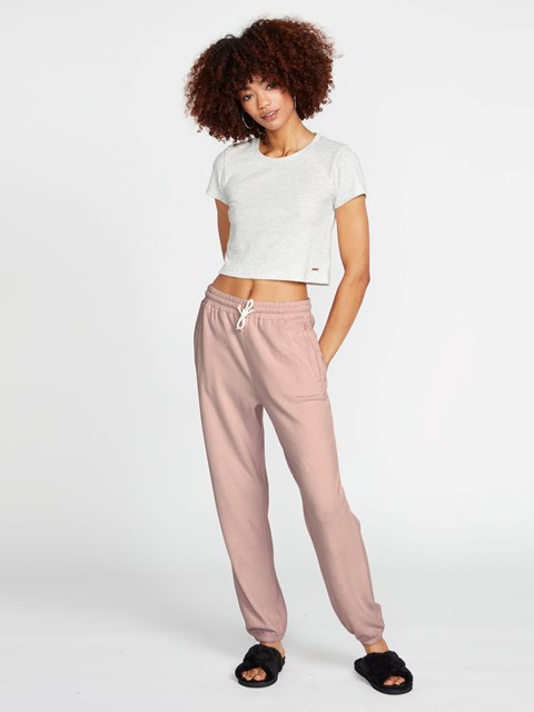 Volcom Lived In Lounge Fleece Pants Raisin | 859604-NTF