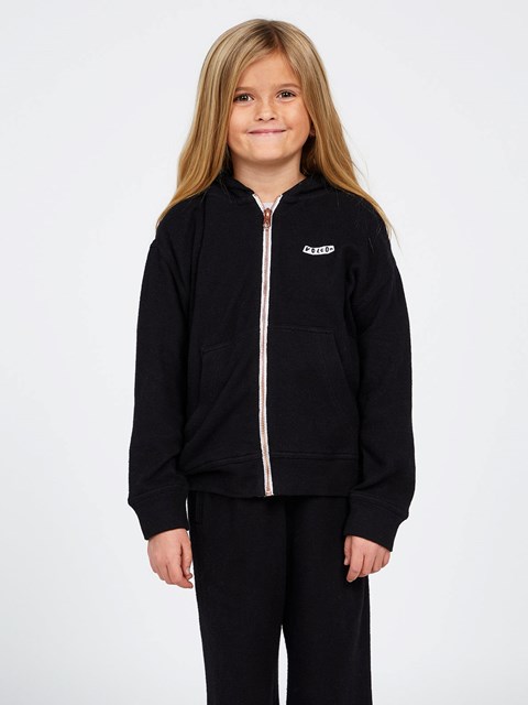 Volcom Lived In Lounge Zip Up Hoodie Černé | 708462-SWI