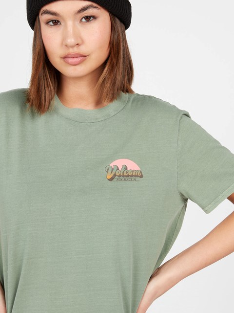 Volcom Lock It Up Krátké Sleeve Tee Světle | 540982-GKE