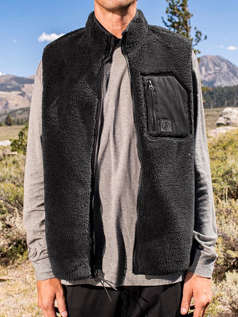Volcom Muzzer Fuzzar Vest Černé | 129760-MEF