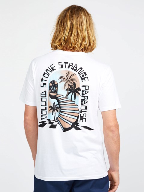 Volcom Mysto Stairs Krátké Sleeve Tee Bílé | 075132-XYH