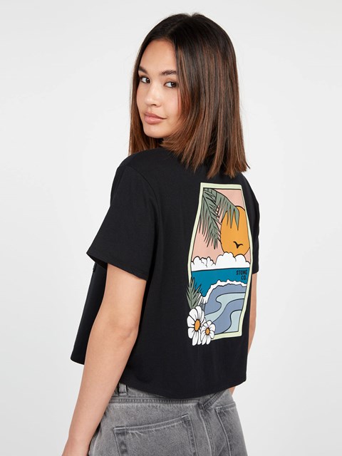 Volcom Pocket Dial Krátké Sleeve Tee Černé | 175643-AQL