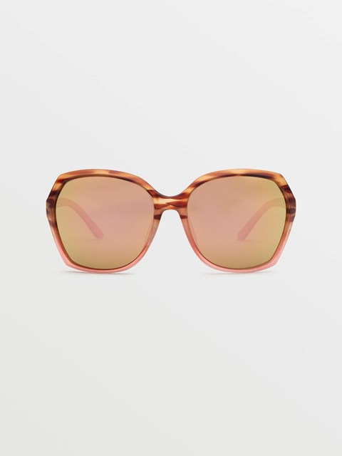 Volcom Psychic Sunglasses Matte Punk Tort / Bronze Champagne Chrome | 513874-OFA