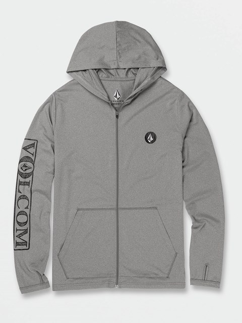 Volcom Rally S Kapucí Long Sleeve UPF 50 Rashguard Šedé | 475062-KIN