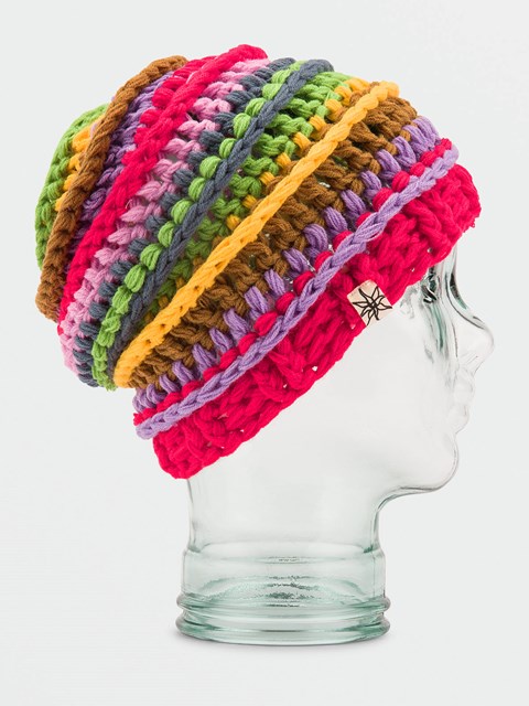 Volcom Rav Crochet Beanie Červené | 930428-IQJ