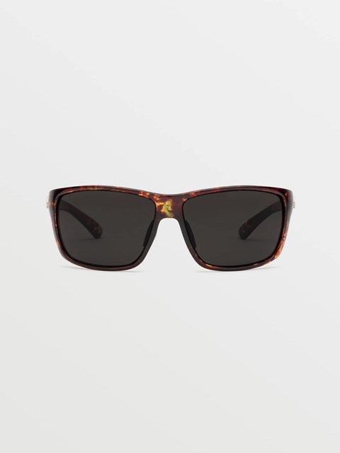 Volcom Roll Sunglasses Gloss Sea Grass Tort / Gray | 083614-XEG