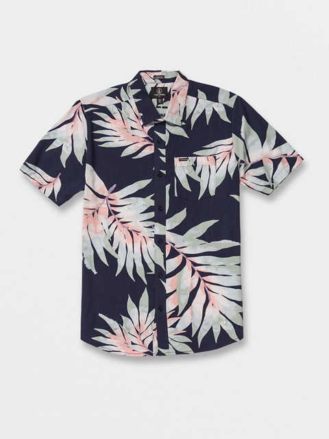 Volcom Seeweed Krátké Sleeve Shirt Tmavě Blankyt | 854620-YRN