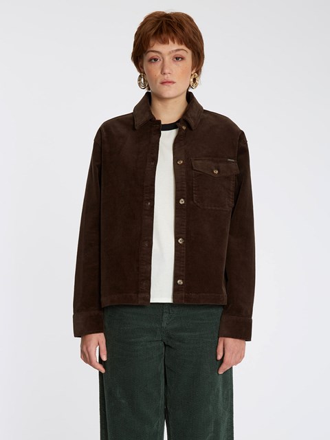 Volcom Sha Lala Shacket Espresso | 637502-GOP