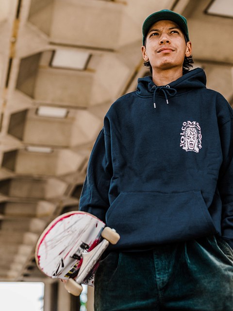 Volcom Skate Vitals Pullover Hoodie Tmavě Blankyt | 864320-YGL