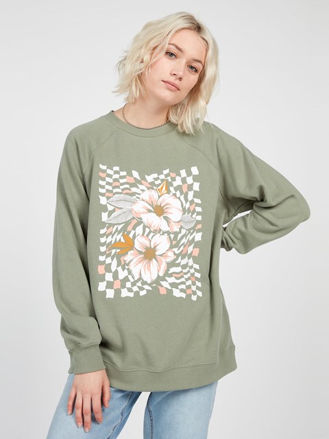 Volcom Stone Magic Boyfriend Sweatshirt Světle | 379281-YEU