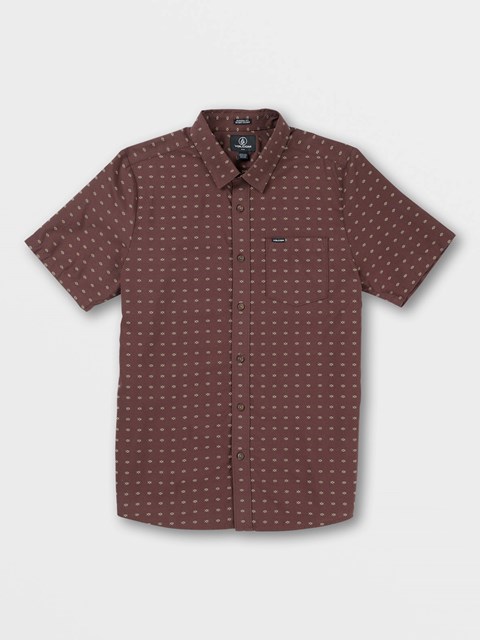 Volcom Stone Mags Krátké Sleeve Shirt Mahogany | 549230-MTP