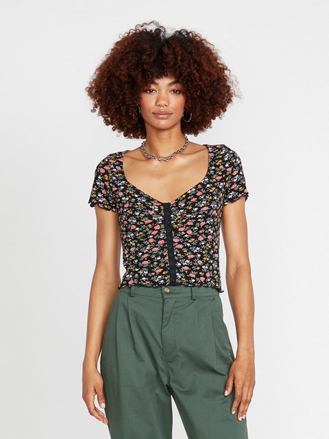 Volcom Stone Steezee Top Černé | 798504-GAO