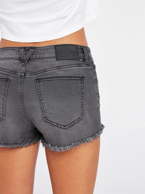 Volcom Stoney Stretch Denim Shorts Černé | 045683-CGN