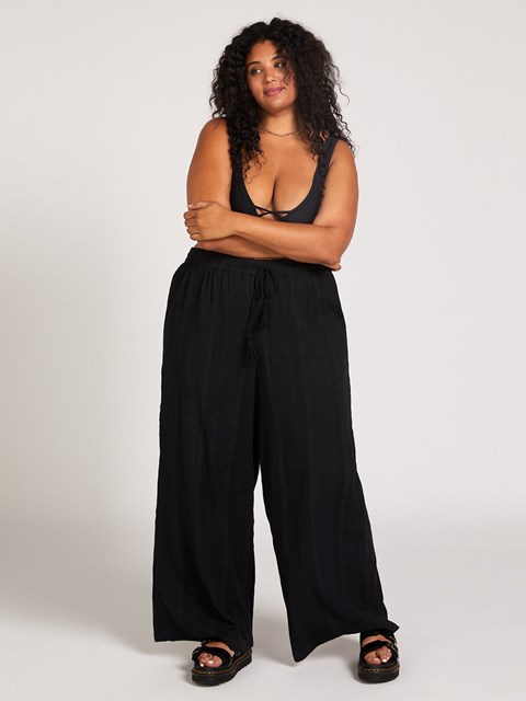 Volcom Sun Spent Pants Plus Size Černé | 976285-NMS