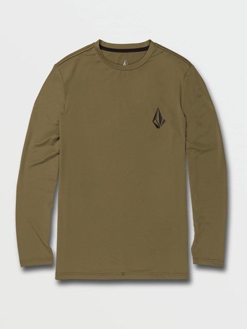 Volcom Taunt Long Sleeve UPF 50 Rashguard Military | 491530-GCB