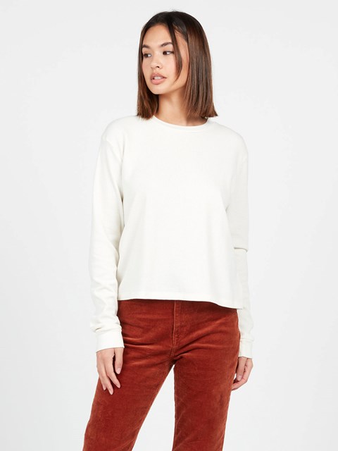 Volcom Thermality Long Sleeve Shirt Bílé | 450293-TMU