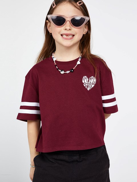 Volcom Truly Stoked Krátké Sleeve Tee Vínové | 698724-YXA