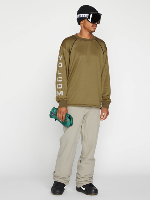 Volcom Waffle Backed Crew Fleece Tmavě | 715304-JWG