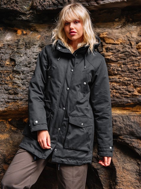 Volcom Walk On By 5K Parka Černé | 371659-VEO