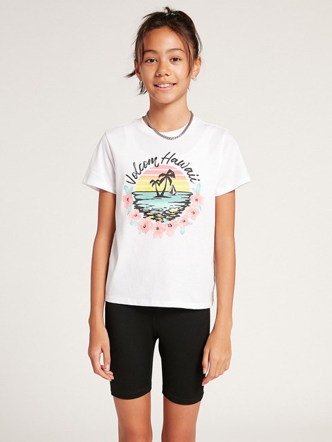 Volcom Wav-ello Grafická tee Bílé | 063791-TRK