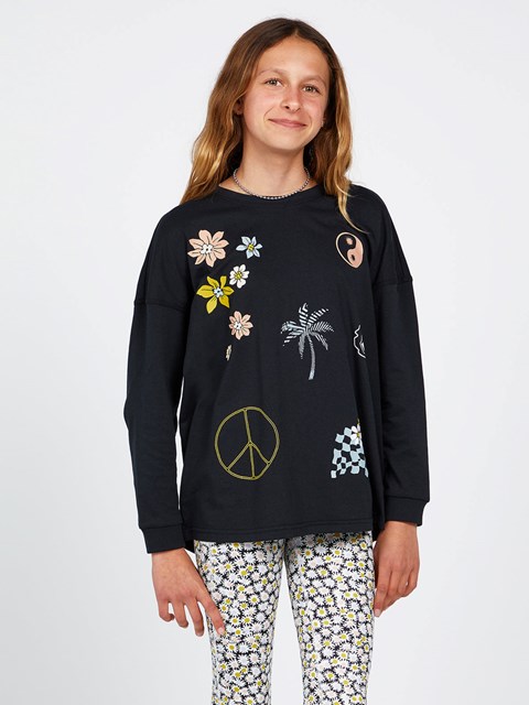 Volcom Werkin Doubles Long Sleeve Tee Černé | 837145-UCT